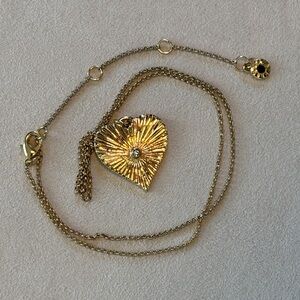 Bundle 2 for $30! BaubleBar Gold Radiant Heart Pendant Necklace